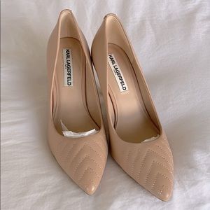 Karl Lagerfeld Royal Nude Leather pumps